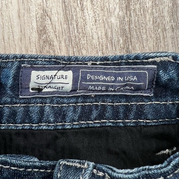 Miss Me  Jeans with‎ Embellished Details Signature Straight Size 27 - Picture 13 of 15